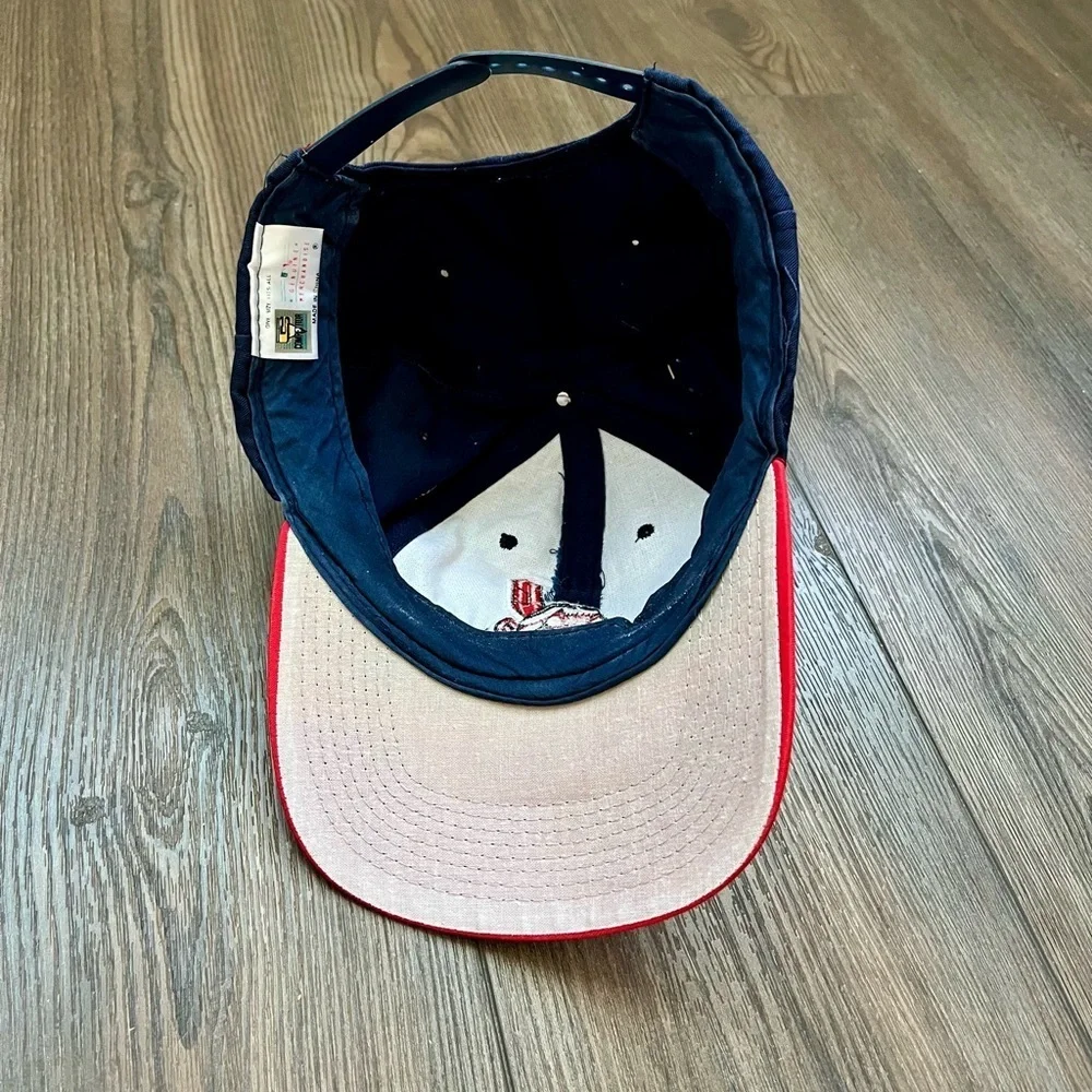 Navy and Red Baseball Cap